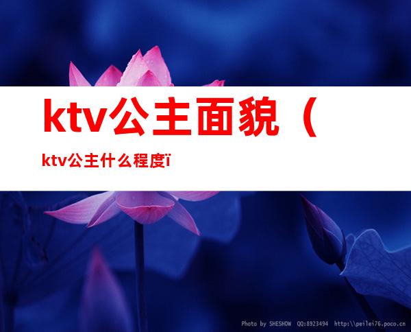 ktv公主面貌（ktv公主什么程度）