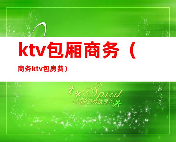 ktv包厢商务（商务ktv包房费）