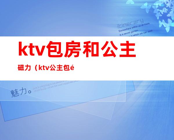 ktv包房和公主磁力（ktv公主包里面有什么）