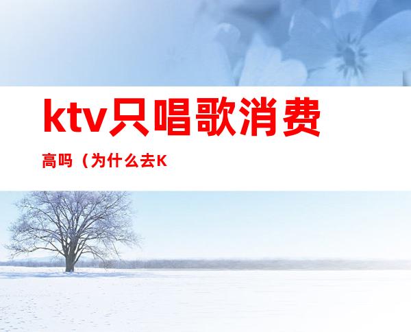 ktv只唱歌消费高吗（为什么去KTV）