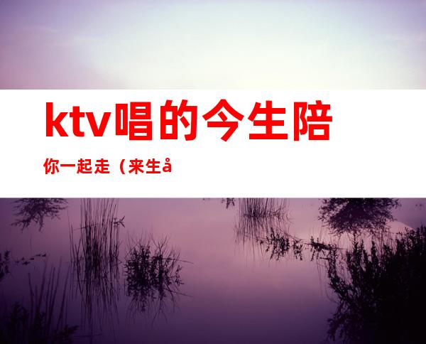 ktv唱的今生陪你一起走（来生再去拥抱你KTV）