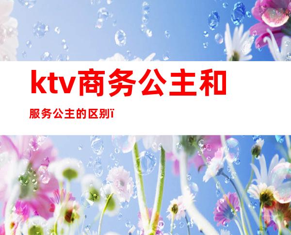 ktv商务公主和服务公主的区别（商务ktv的公主是什么意思）