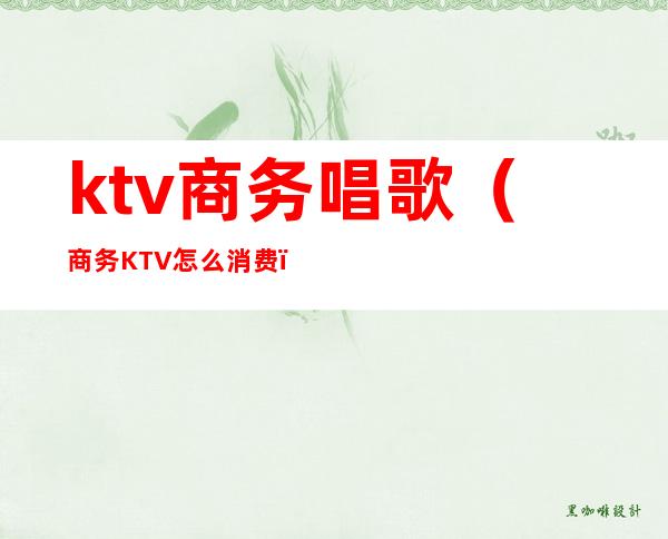 ktv商务唱歌（商务KTV怎么消费）