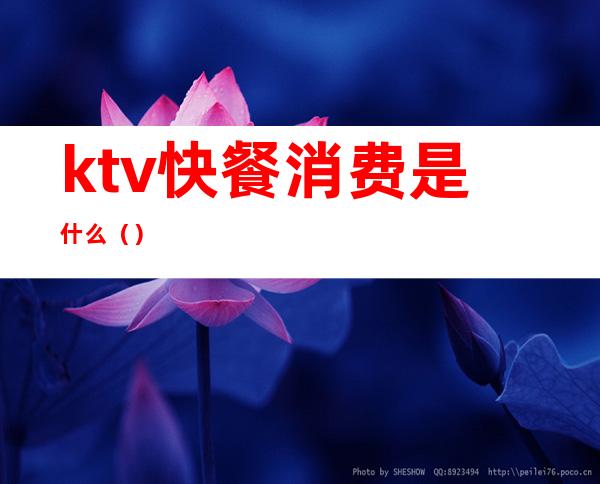 ktv快餐消费是什么（）