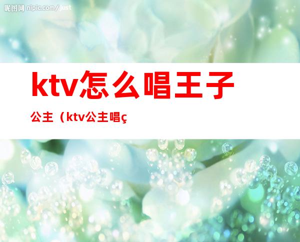 ktv怎么唱王子公主（ktv公主唱的歌曲）