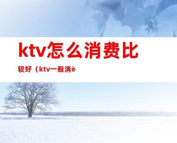 ktv怎么消费比较好（ktv一般消费怎么样多少钱）