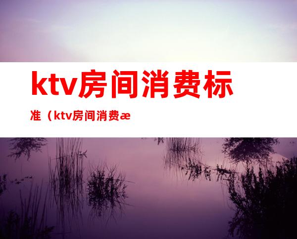 ktv房间消费标准（ktv房间消费标准表）