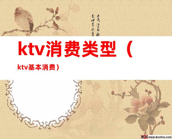 ktv消费类型（ktv基本消费）