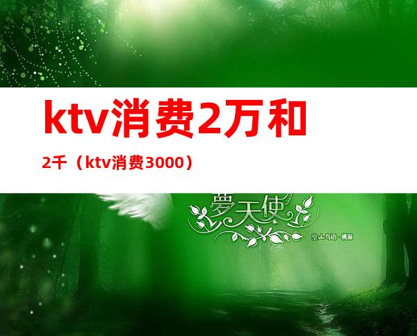 ktv消费2万和2千（ktv消费3000）