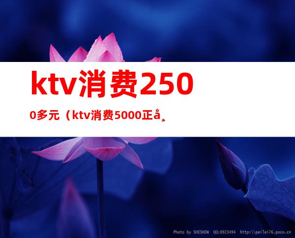 ktv消费2500多元（ktv消费5000正常吗?）