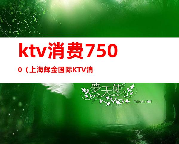 ktv消费7500（上海辉金国际KTV消费）