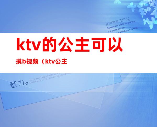 ktv的公主可以摸b视频（ktv公主能摸能玩吗）