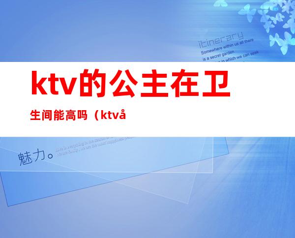 ktv的公主在卫生间能高吗（ktv公主卫生间怎么做）