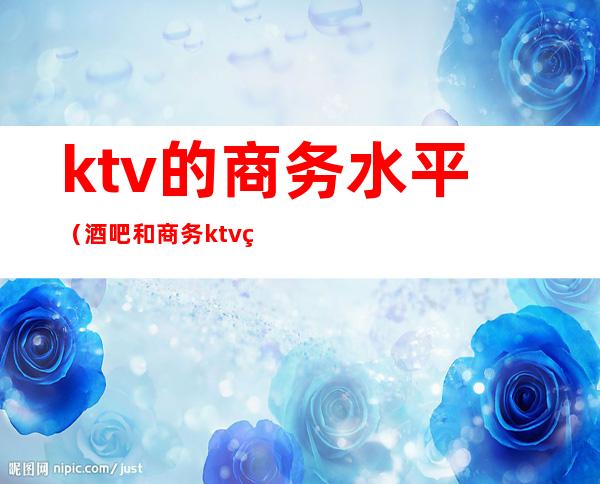 ktv的商务水平（酒吧和商务ktv的消费）