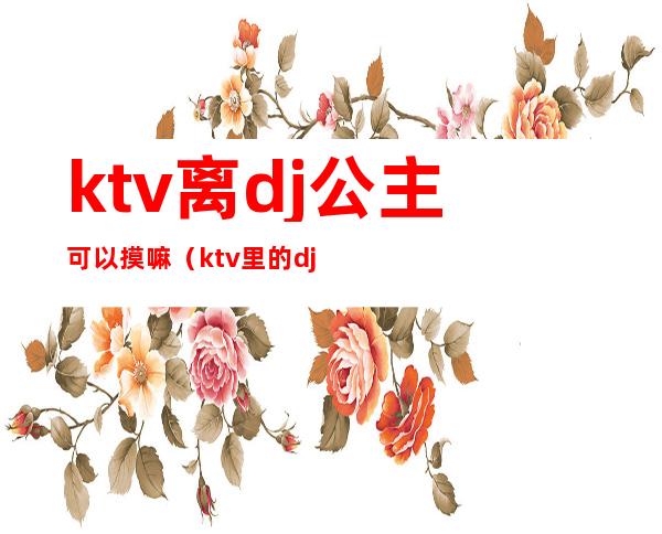 ktv离dj公主可以摸嘛（ktv里的dj公主能摸吗）