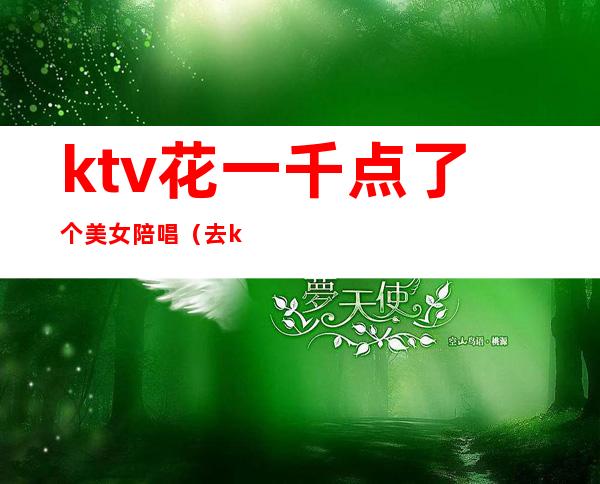 ktv花一千点了个美女陪唱（去ktv点陪唱）