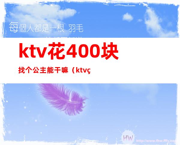 ktv花400块找个公主能干嘛（ktv点公主能干嘛多少钱）