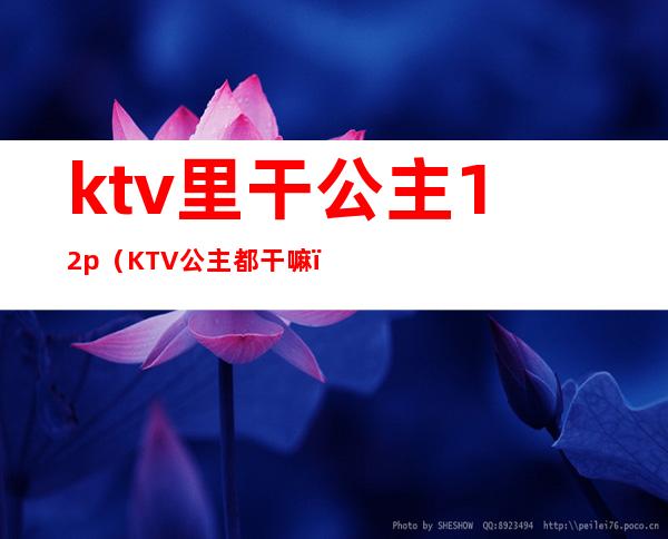 ktv里干公主12p（KTV公主都干嘛）