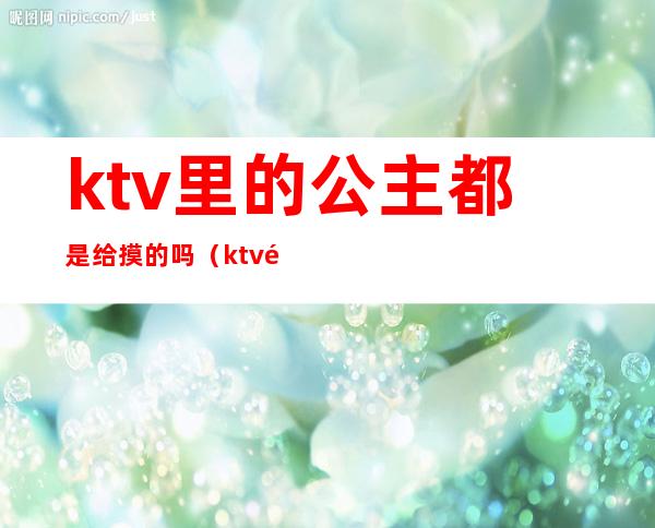 ktv里的公主都是给摸的吗（ktv里公主能摸到什么程度）