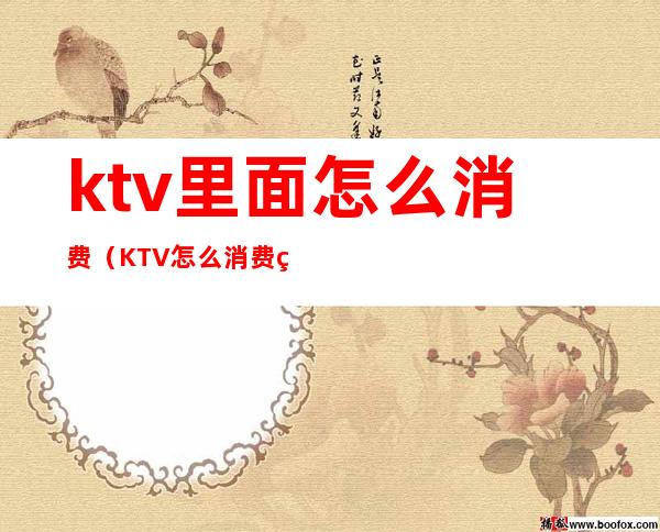 ktv里面怎么消费（KTV怎么消费的）