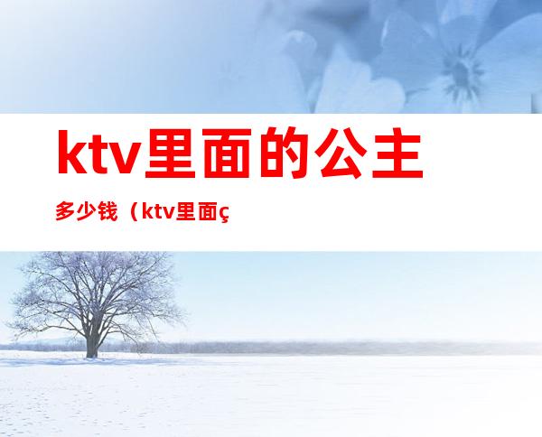 ktv里面的公主多少钱（ktv里面的公主多少钱一个月）