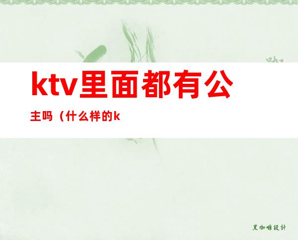 ktv里面都有公主吗（什么样的ktv有公主）