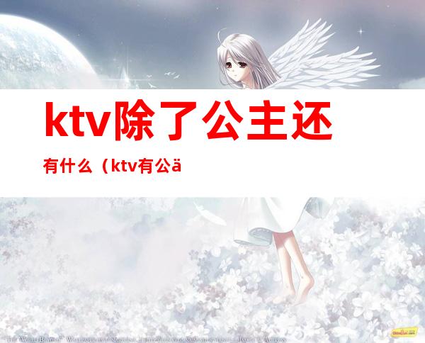 ktv除了公主还有什么（ktv有公主和什么）