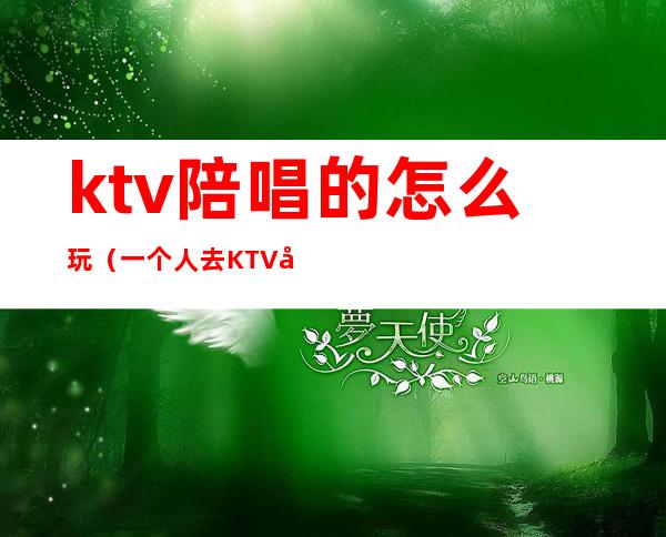 ktv陪唱的怎么玩（一个人去KTV叫陪唱怎么玩）