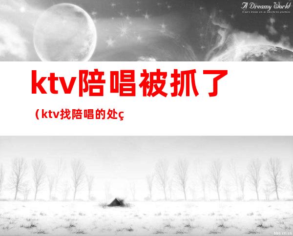 ktv陪唱被抓了（ktv找陪唱的处罚）