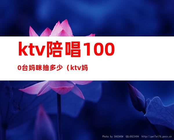 ktv陪唱1000台妈咪抽多少（ktv妈咪费标准）