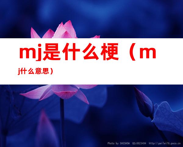 mj是什么梗（mj什么意思）