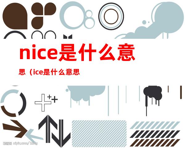 nice是什么意思（ice是什么意思）