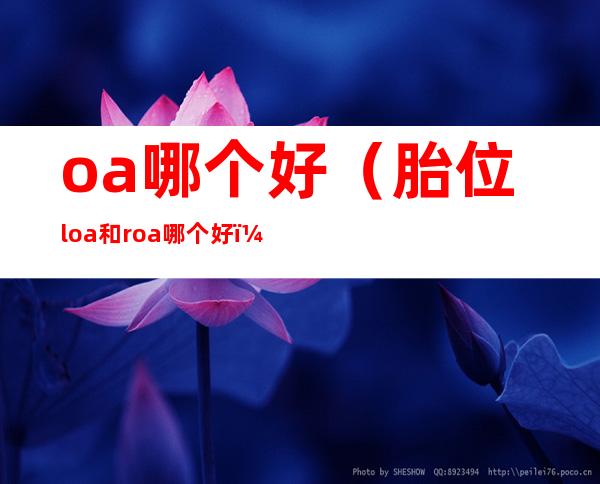 oa哪个好（胎位loa和roa哪个好）