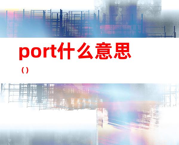 port什么意思（）