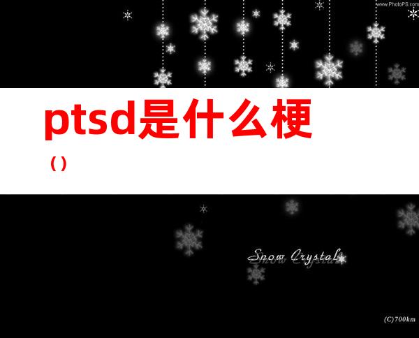 ptsd是什么梗（）