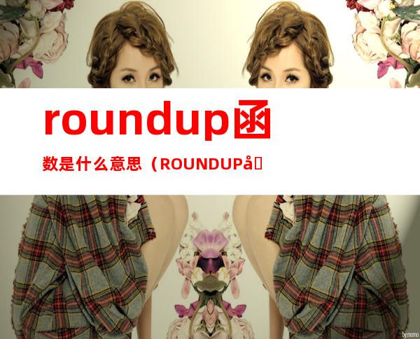 roundup函数是什么意思（ROUNDUP函数）