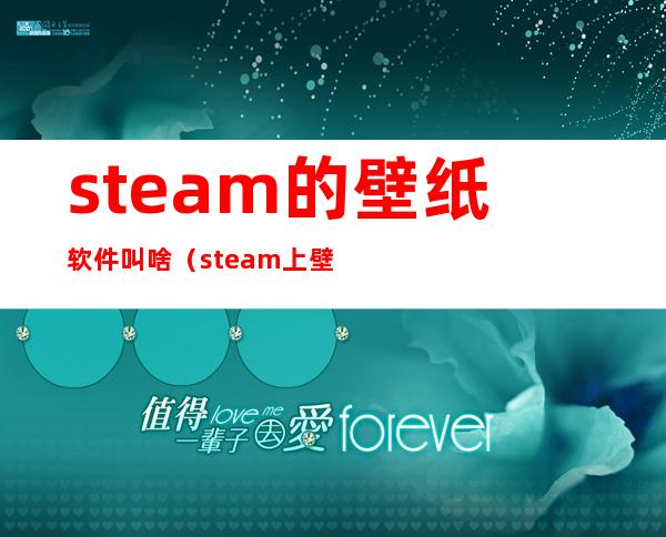 steam的壁纸软件叫啥（steam上壁纸的软件叫什么）