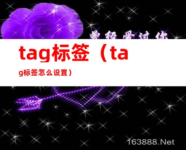 tag标签（tag标签怎么设置）