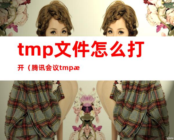 tmp文件怎么打开（腾讯会议tmp文件怎么打开）