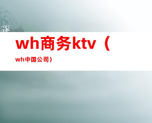 wh商务ktv（wh中国公司）