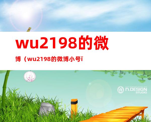 wu2198的微博（wu2198的微博小号）