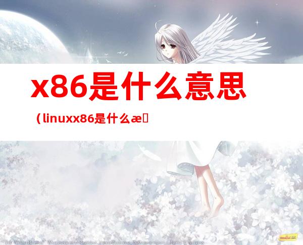 x86是什么意思（linux x86是什么意思）